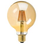 Filament G125 LED Bulb 6w Warm White