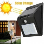 Solar Power Motion Sensor Wall Light