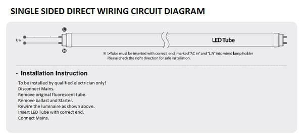 Led Tube 1.5m/1 (5foot) T8 - Frosted 25w - Image 2