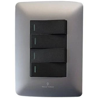 4 Lever Switch Silver/Black 2×4 (Hello Today) 4 Lever Switch Silver/Black 2×4 (Hello Today)