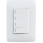 4 Lever Switch White 2×4 (Hello Today)