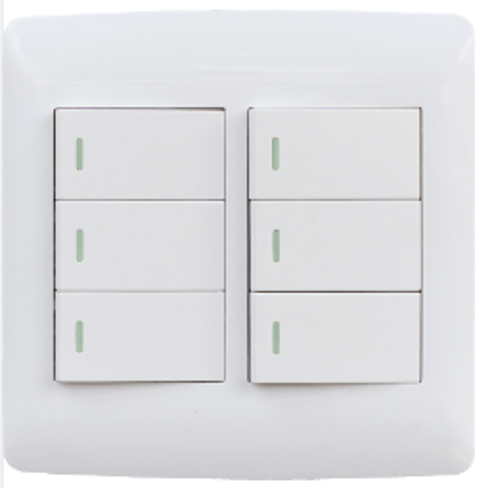 6 Lever Switch White 4×4 (Hello Today) 6 Lever Switch White 4×4 (Hello Today)