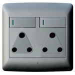 Double Socket Silver 4×4 (Hello Today)