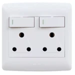 Double Socket White 4x4 (Hello Today)