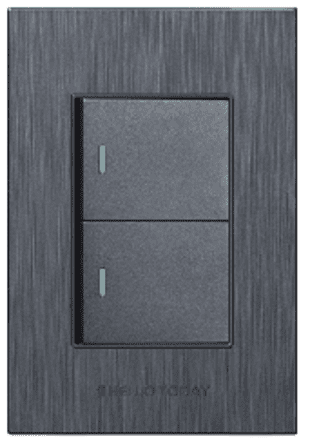 2 Lever 2 Way Switch Dark Grey Design 2×4 – Hello Today