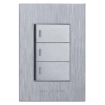 3 Lever Switch Silver Design 2×4 – Hello Today