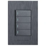 4 Lever Switch Dark Grey Design 2×4 – Hello Today
