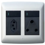 SA/Euro Single Socket 4×4 Silver/Black (Hello Today)