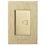 Doorbell Switch Gold Design 4×2 – Hello Today