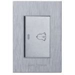 Doorbell Switch Silver Design 4×2 – Hello Today