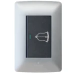 Doorbell Switch Silver/black 4×2 – Hello Today