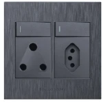 4×4 Euro/single Socket Dark Grey Design – Hello Today