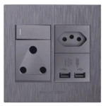 4×4 Usb/euro/single Socket Charcoal Design – Hello Today