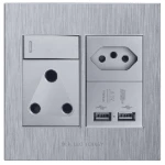 4×4 Usb/euro/single Socket Silver Design – Hello Today