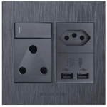 4×4 Usb/euro/single Socket Dark Grey Design – Hello Today