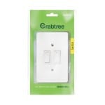 Crabtree 4×2 2 Lever 1 Way Switch