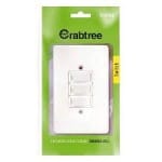 Crabtree 4×2 3 Lever 1 Way Switch