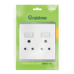 Crabtree 4×4 Double Socket