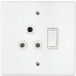 Single Socket Metal White 4×4