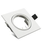 Downlight Holder Tilt able – White Square