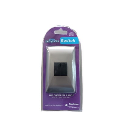 Crabtree 2 Lever Switch Grey2×4