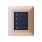 4 Lever Switch Rose Gold/Black 2×4 (Hello Today)