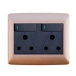 Double Socket Rose Gold/Black 4×4 (Hello Today)