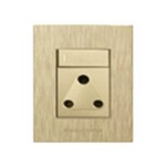 4x2 Single Socket Gold Design (Hello Today)