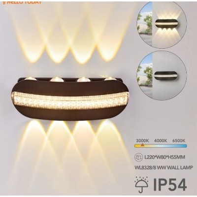 8328/8 Warm White Wall Lamp