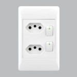 Brightstar 2x Euro White Socket 2×4 – EPL333